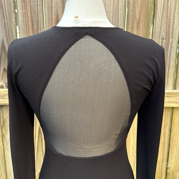 Alice + Olivia mesh back bodycon dress, long sleeve, size small - Picture 4 of 5